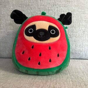 Pug watermelon squishmallow 5.0